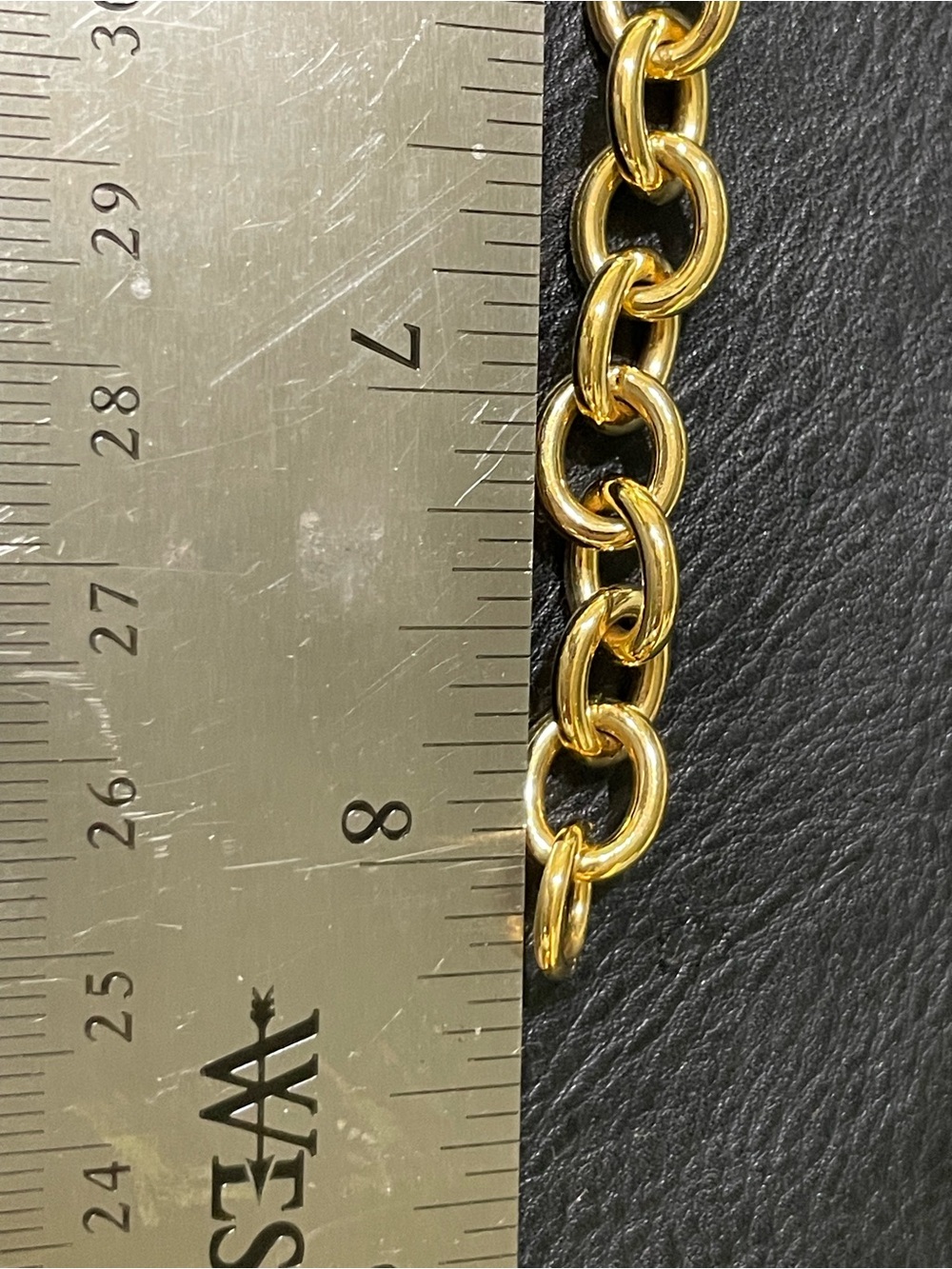 Milor Italy Bronze Gold Plate Chunky Chain Bracelet Y2K McBling Bronzo Italia - Picture 10 of 13